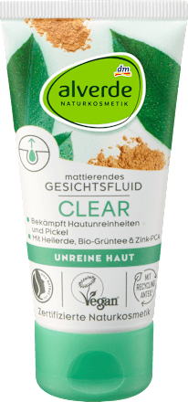 Clear fluid za lice – glina i zeleni čaj alverde NATURKOSMETIK
