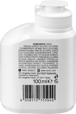 Gel za tuširanje – metvica i korijander, putno pakovanje SEINZ.