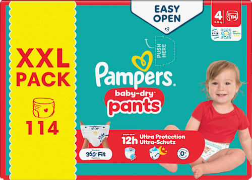 Baby Pants Gr. 4 (9-15 kg) XXL Pack Pampers baby-dry