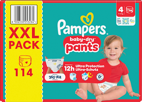 Baby Pants Gr. 4 (9-15 kg) XXL Pack Pampers baby-dry