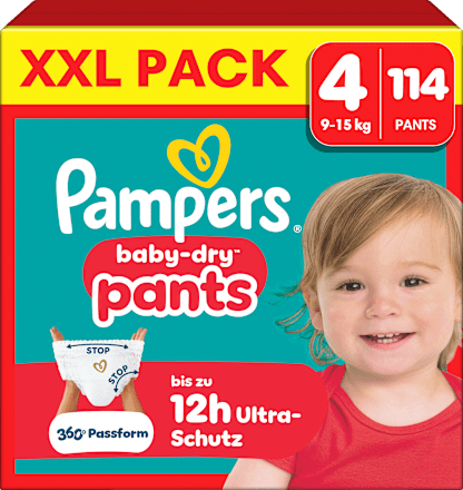 Baby Pants Gr. 4 (9-15 kg) XXL Pack Pampers baby-dry