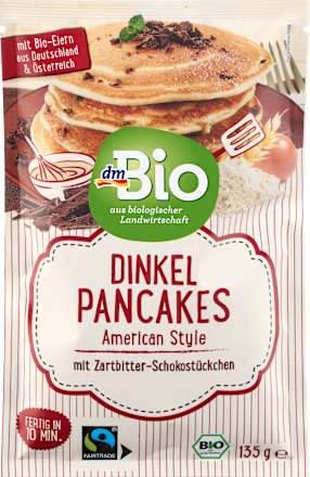 Preparato per pancake di farro con cioccolato dmBio