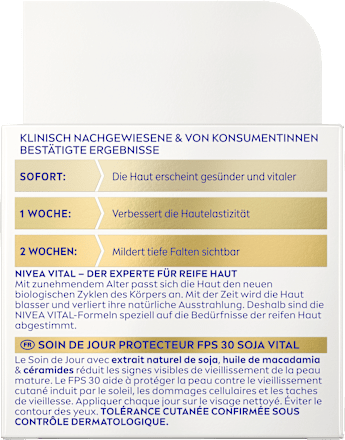 Gesichtscreme Vital Soja Anti-Age schützend LSF 30 NIVEA