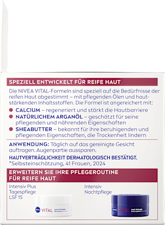 Tagescreme Vital Anti-Falten Intensiv Plus LSF15 NIVEA