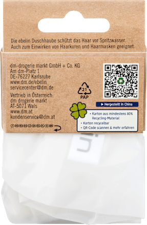 Duschhaube sortiert ebelin