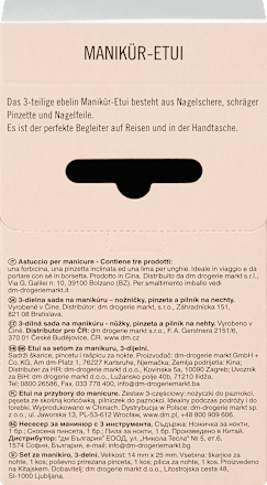 Astuccio per set manicure, assort. ebelin