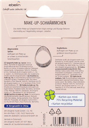 Make-up Schwamm sortiert ebelin