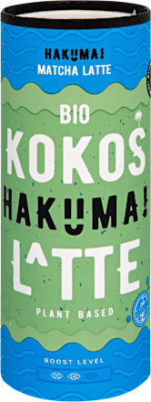 Bio matcha kávés-kókuszos zabital HAKUMA