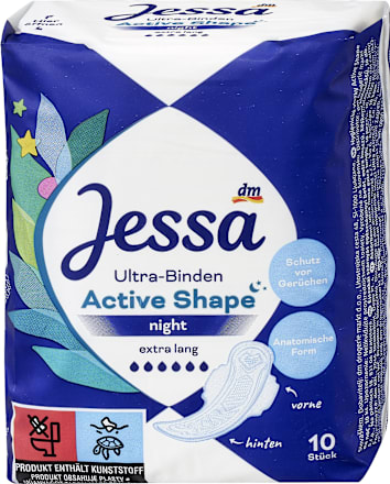 Active Shape Ultra higijenski noćni ulošci - ekstra dugi Jessa
