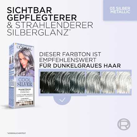 Haartönung Cool Silver 03 Silber Metallic L'ORÉAL PARIS COOL SILVER