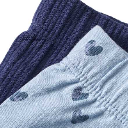 Leggings mit Herz-Muster & Struktur, blau, Gr. 92 ALANA