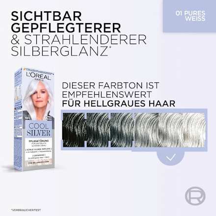 Haartönung Cool Silver 01 Pures Weiss L'ORÉAL PARIS COOL SILVER