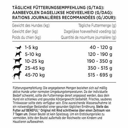 Trockenfutter Hund mit Rind & Gemüse, Original Purina Beneful