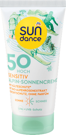Opaľovací krém Alpin Sensitive s ochranou proti chladu, SPF 50 SUNDANCE