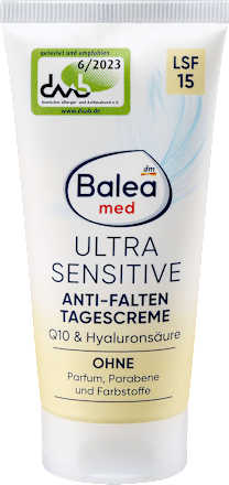 Denný pleťový krém proti vráskam Ultra Sensitive s OF15 Balea med