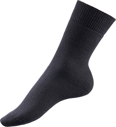 Socken mit wärmendem Vollfrottee schwarz Gr. 35-38 Fascino