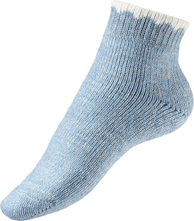 Socken mit Wolle & kurzem Schaft blau Gr. 35-38 Fascino