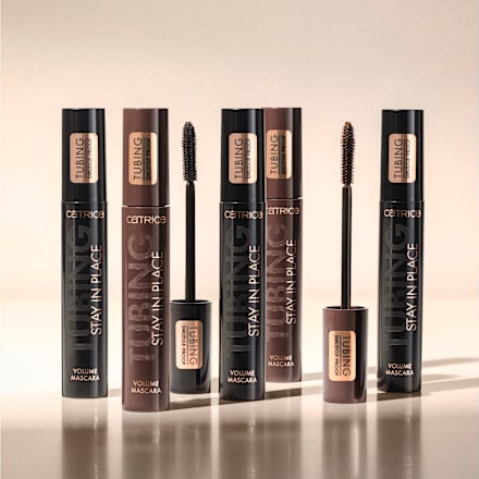 Tubing Volume Stay In Place maskara - 020 Panda-Proof Brown CATRICE