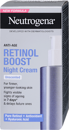 Retinol Boost arckrém éjszakai retinollal és hialuronsavval Neutrogena