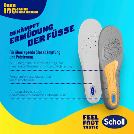 Gel Einlegesohlen Activ Work Gr. 35,5 - 40,5 Scholl