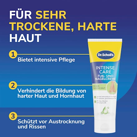 Fuß-& Nagelcreme 5% Urea trockene Haut Scholl