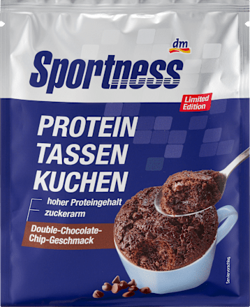 Смес за приготвяне на протеиново кексче в чаша, с вкус на шоколад Sportness