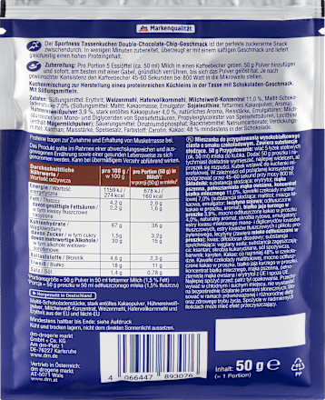 Smjesa za pripremu proteinskog kolača s okusom čokolade Sportness