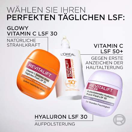 Tagescreme Hyaluron-Aqua-Fluid LSF 30 L'ORÉAL PARiS REVITALIFT