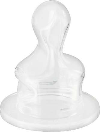 Tettarella in silicone anatomica, misura 2, 5-18 mesi babylove