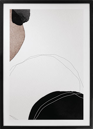 Bilderrahmen Flat Finish 40x60cm, schwarz Paradies