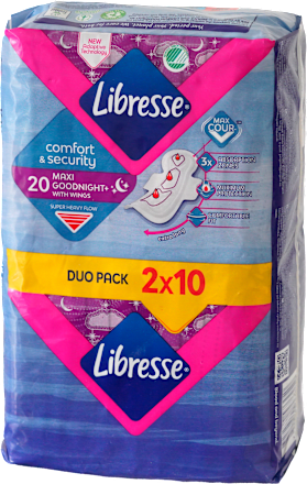 Damski nočni vložki Goodnight Maxi+ Libresse