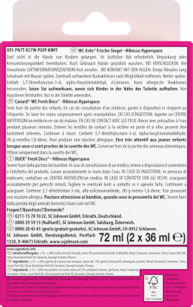 WC-Reiniger Frische-Siegel Hibiskus Hyperspace Nachfüllpack 2 St WC-Ente