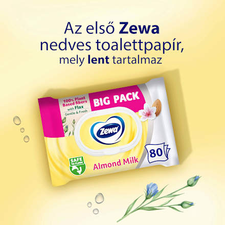 Nedves toalettpapír Almond Milk ZEWA