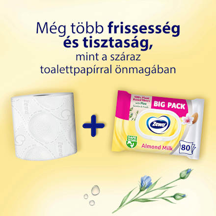 Nedves toalettpapír Almond Milk ZEWA