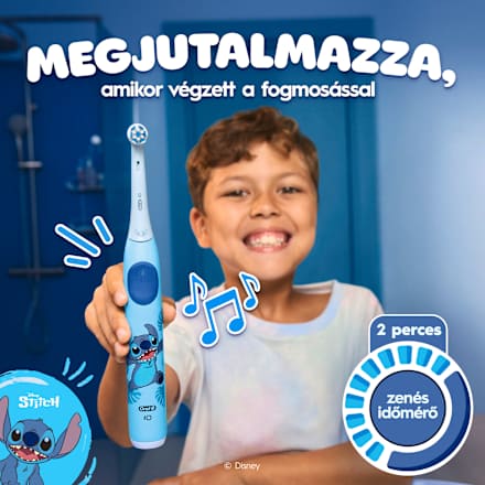 Elekrtomos fogkefe iO kids Stitch utazó tokkal Oral-B