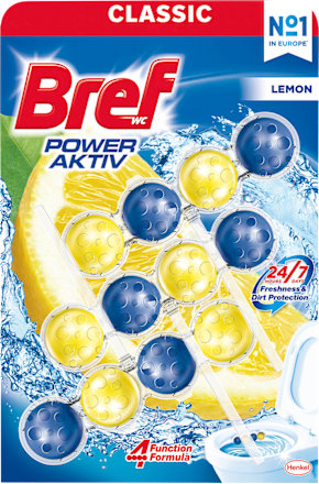 Zawieszka do toalet Power Aktiv, cytryna Bref