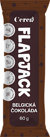 Flapjack tyčinka s belgickou čokoládou Cerea