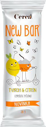 New Bar tyčinka s tvarohovo-citronovou příchutí Cerea