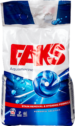 Deterdžent za veš u prahu Aguamarine, 30 pranja FAKS