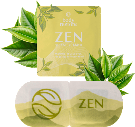 hřejivá maska na oči Zen Green Tea body restore