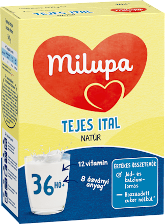 Tejes ital natúr 36 hónapos kortól Milupa