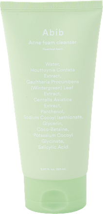 Čistiaca pleťová pena na akné Heartleaf  Abib