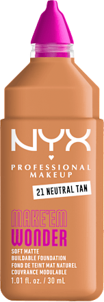 Tekoči puder Make 'Em Wonder, 21 Neutral Tan NYX PROFESSIONAL MAKEUP