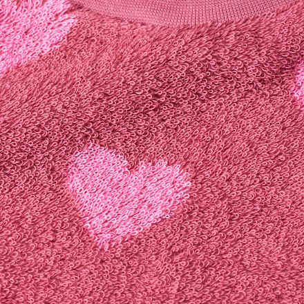 Lätzchen mit Herz-Muster, rosa ALANA
