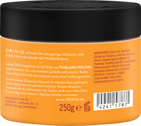 Körperpeeling Thailand Feeling ORINIQ