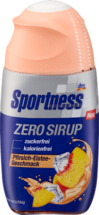 sirup s příchutí broskvového ledového čaje Sportness