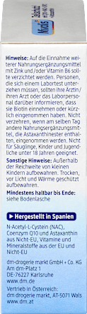 Zellschutz mit Q10 + NAC + OPC + Astaxanthin Kapseln 30 St Mivolis