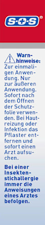 Pflaster Wespen- & Bienenstich SOS