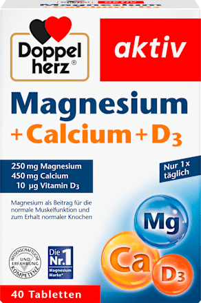 Magnesium + Calcium + Vitamin D3 Tabletten 40 St. Doppelherz