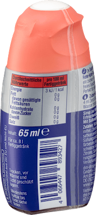Zero Sirup Roter Apfel Geschmack  Sportness